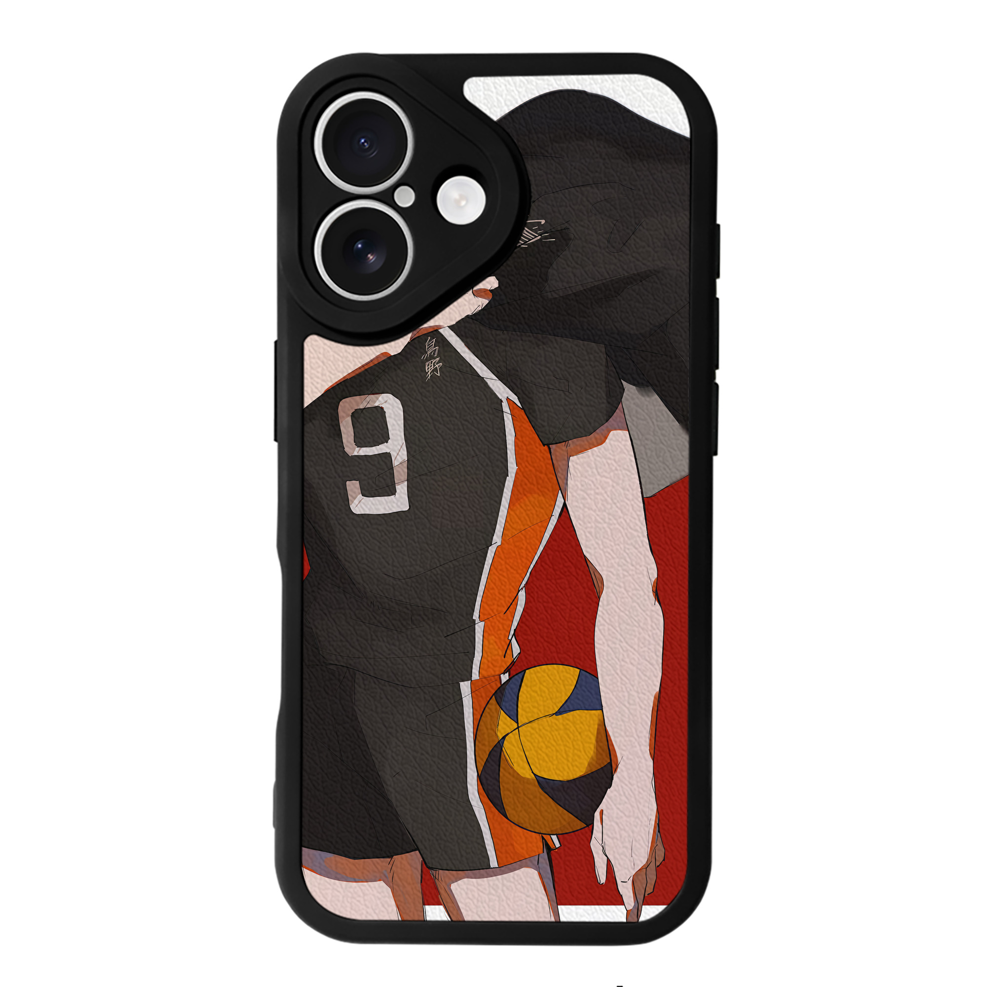 （画像用） ハイキュー!! Haikyu!! 【iPhone 16シリーズ対応】シリコンスマホケース（レザー調） 材質：シリコン